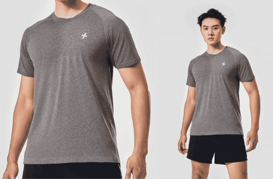 Áo Tshirt Training Seamless Body Mapping