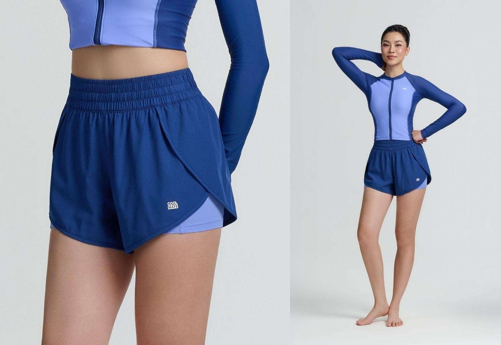 Coolmate Women’s 2-in-1 Swim Summer Shorts