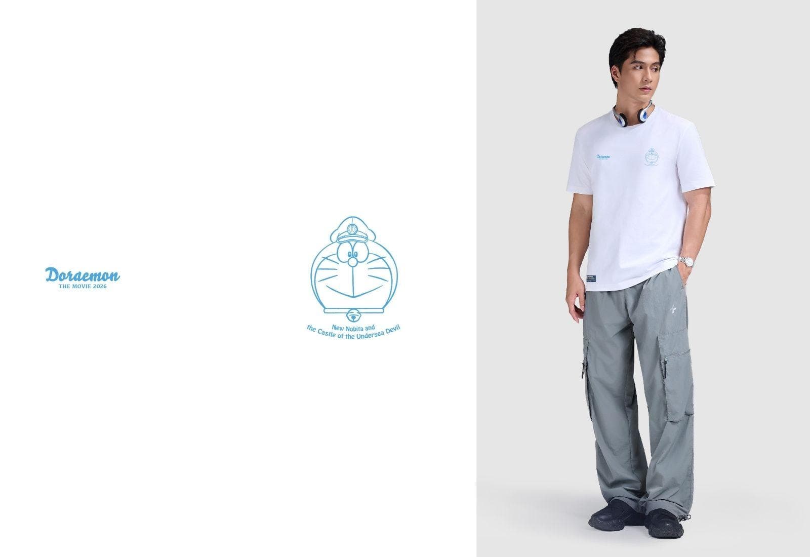 Doraemon Ocean Knight T-shirt – 180gsm Cotton