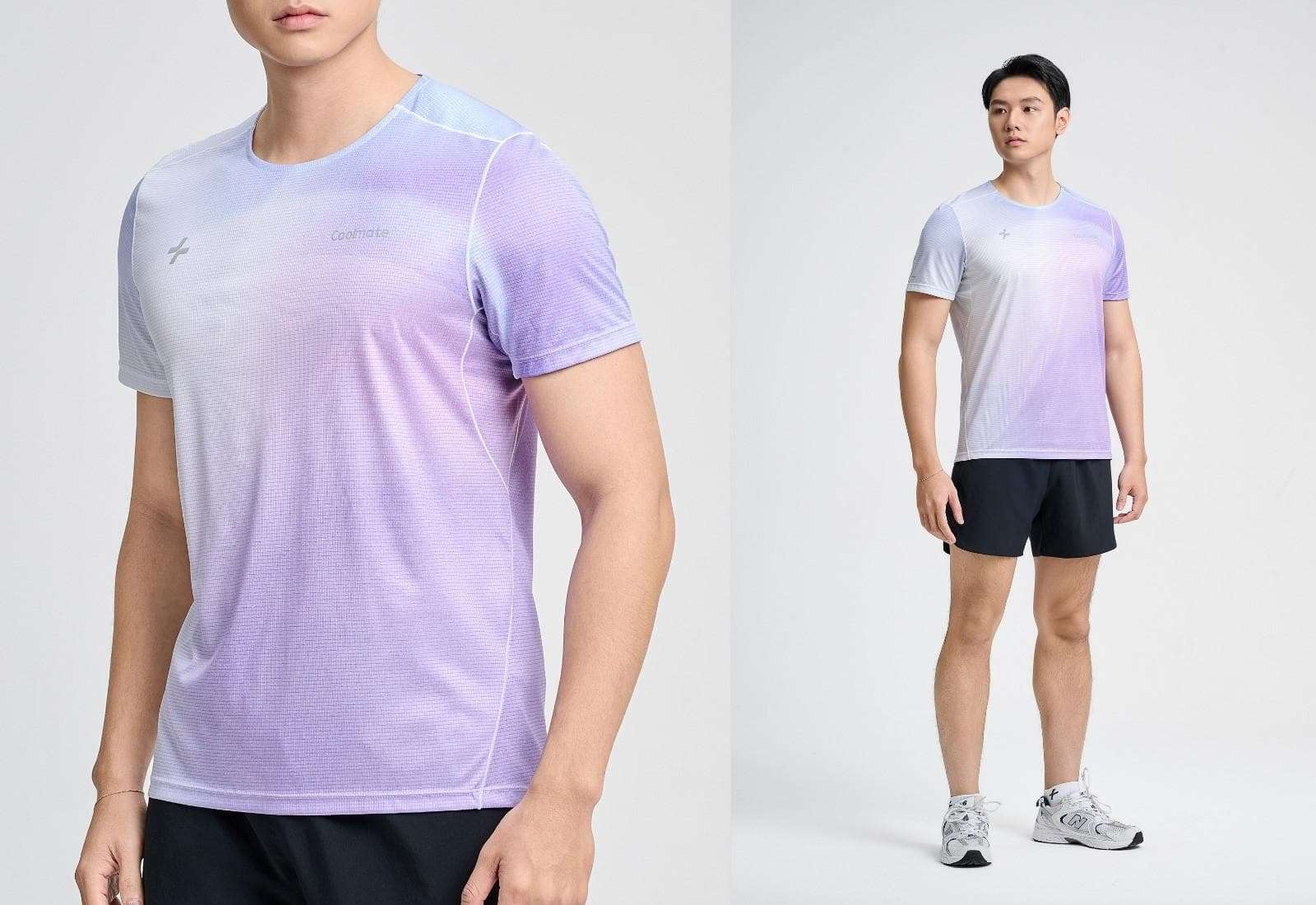 Áo thun chạy bộ nam Luman Gradient
