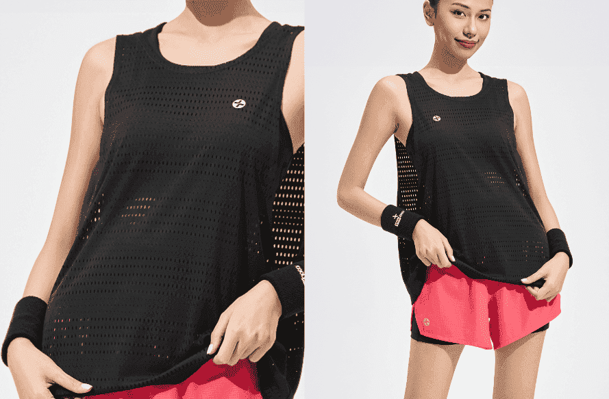 Áo Drop Arm Chạy bộ nữ Mesh Tank