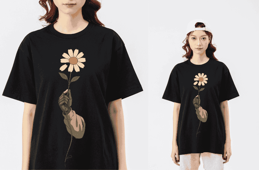 Áo thun Cotton Compact Hoa Cúc