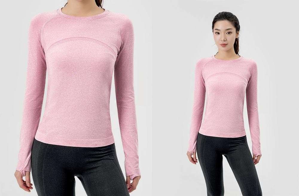 Áo dài tay thể thao Vital Seamless - Hồng