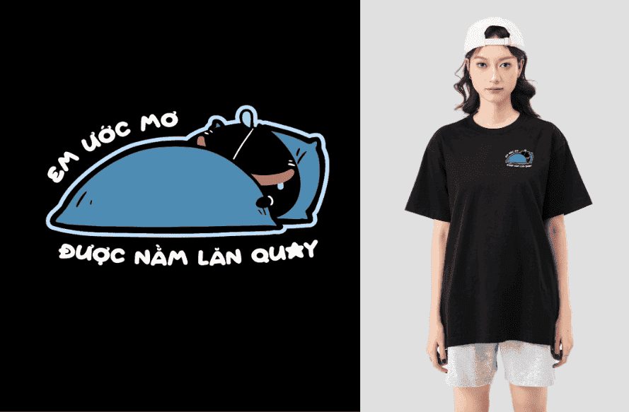 Áo in C&S Em ước mơ - Mốc khò khò