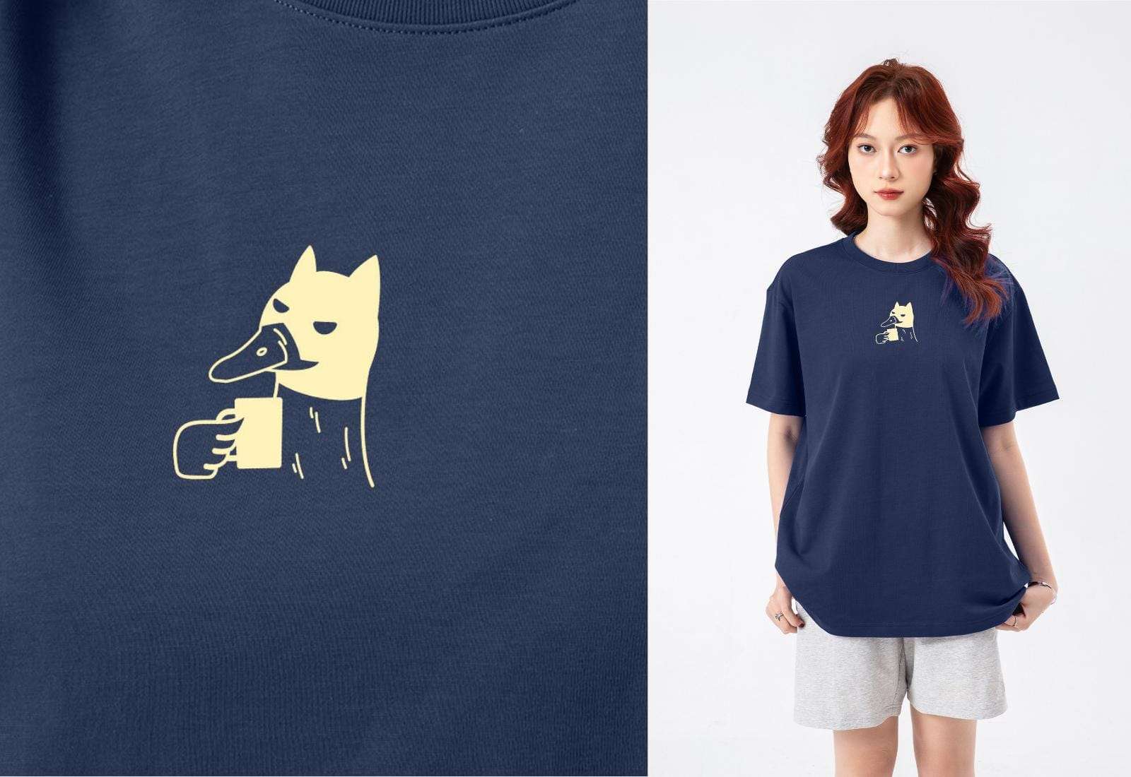 Áo thun Relaxed Fit 100% Cotton Bat-Duck