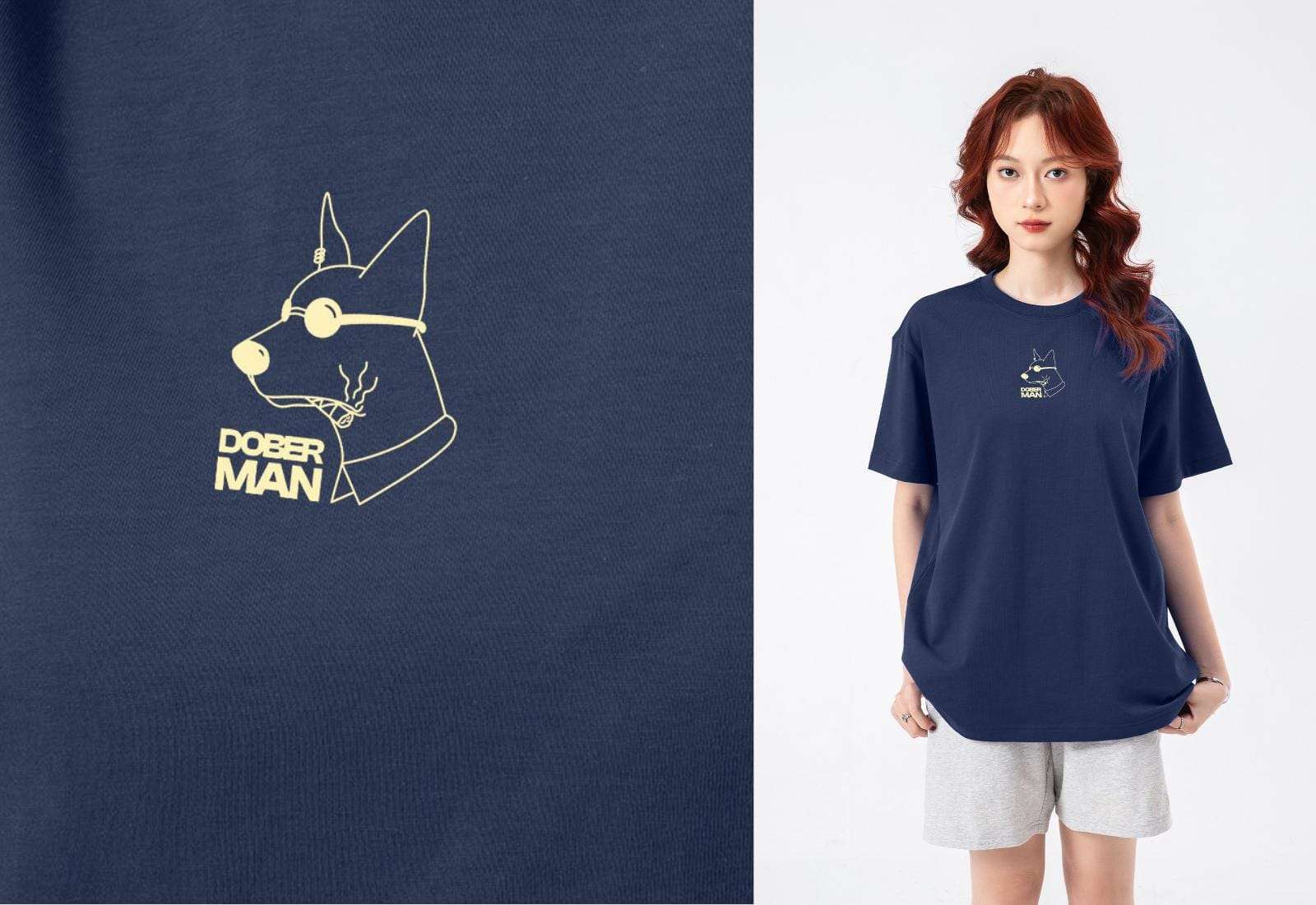 Áo thun Relaxed Fit 100% Cotton Dober-Man