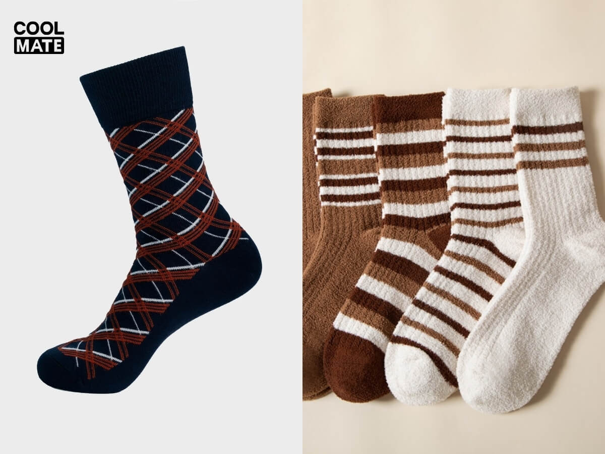 Tất kẻ sọc & họa tiết nhỏ