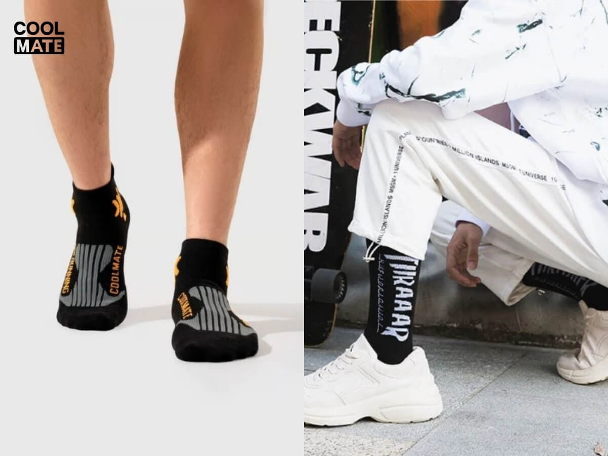 Tất họa tiết độc đáo