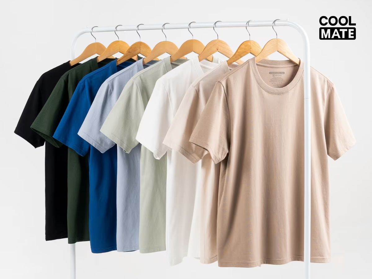 Trang phục Coolmate đa dạng màu sắc cho bạn đa dạng lựa chọn