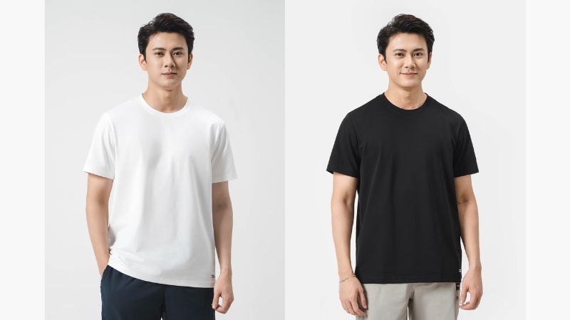 Mẫu nam mặc áo thun Cotton Compact Coolmate