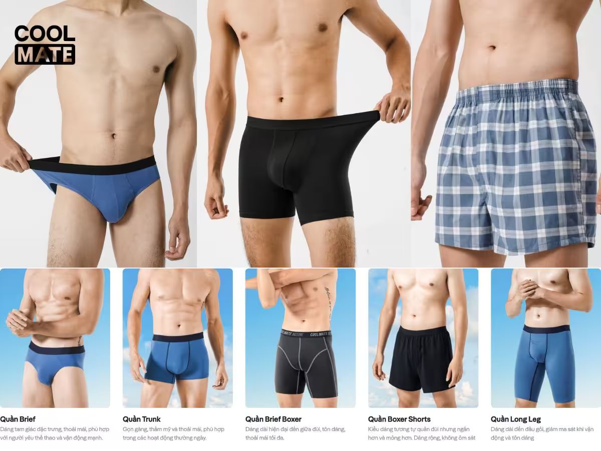 Địa chỉ mua quần lót nam cao cấp