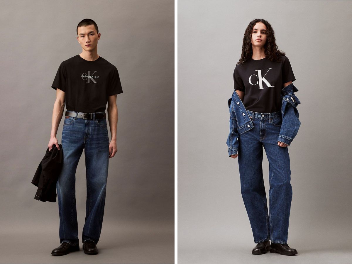 Trang phục Calvin Klein theo phong cách tối giản
