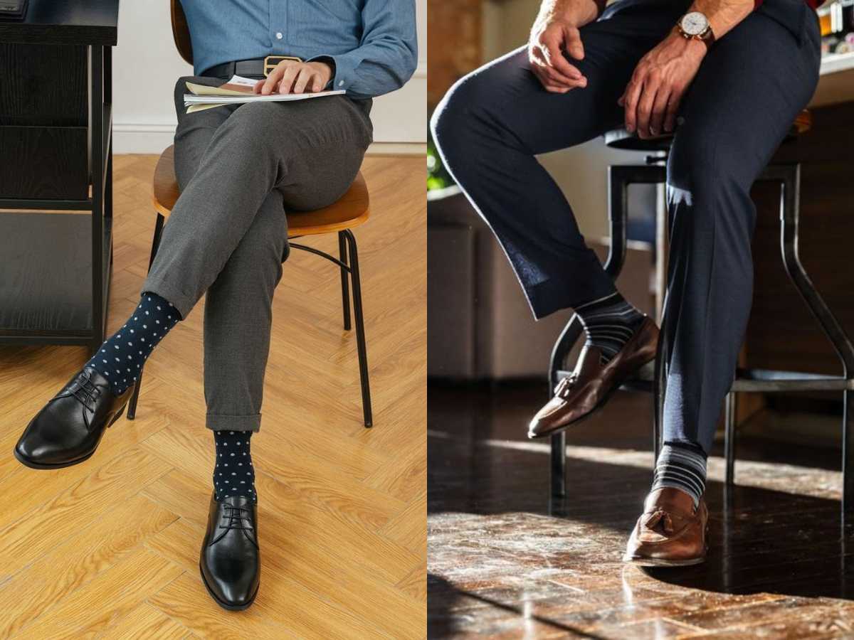 Phối dress sock theo nhiều phong cách thời trang khác nhau