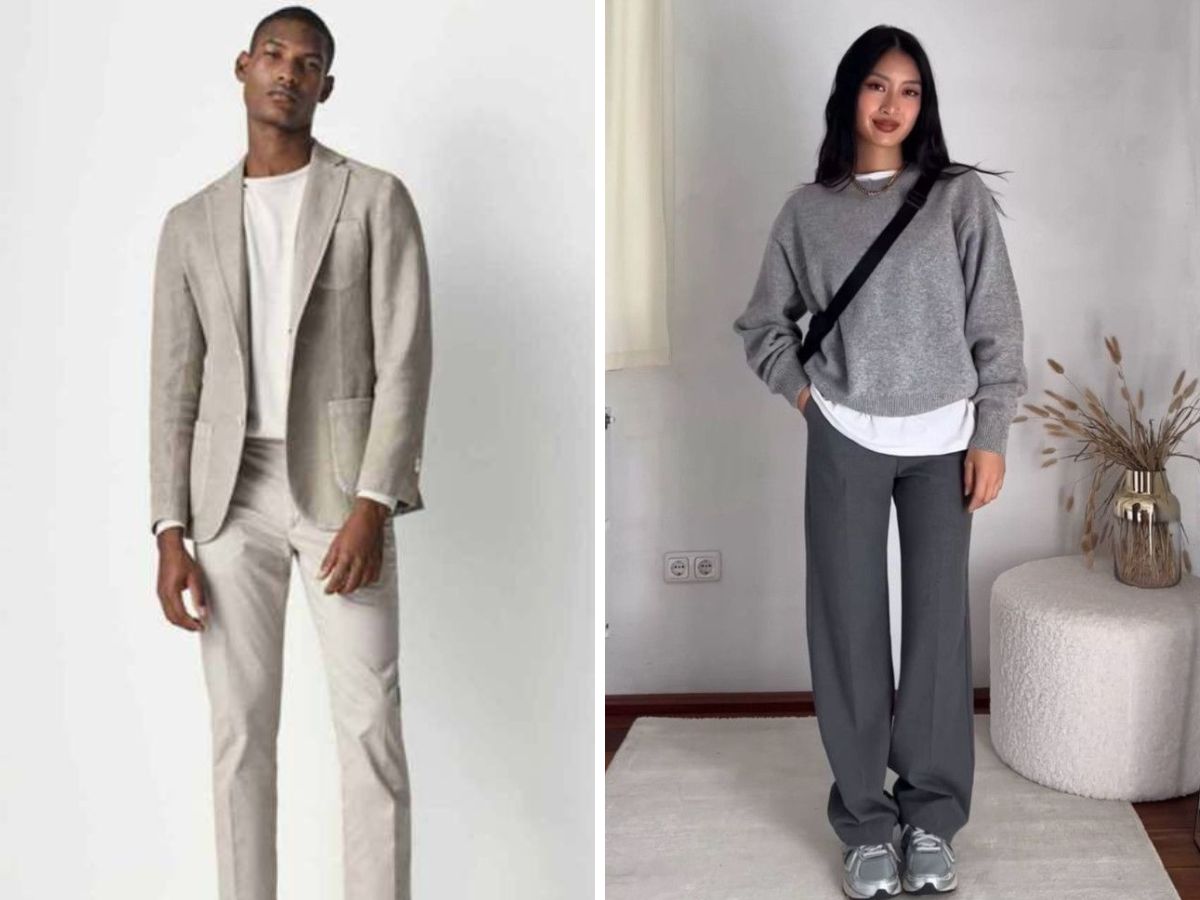 Outfit theo phong cách monochrome đơn giản nhưng đẹp mắt