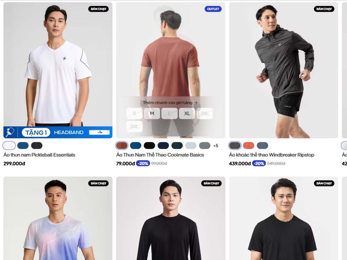 Trang phục Coolmate ưu tiên sự tối giản, tiện dụng