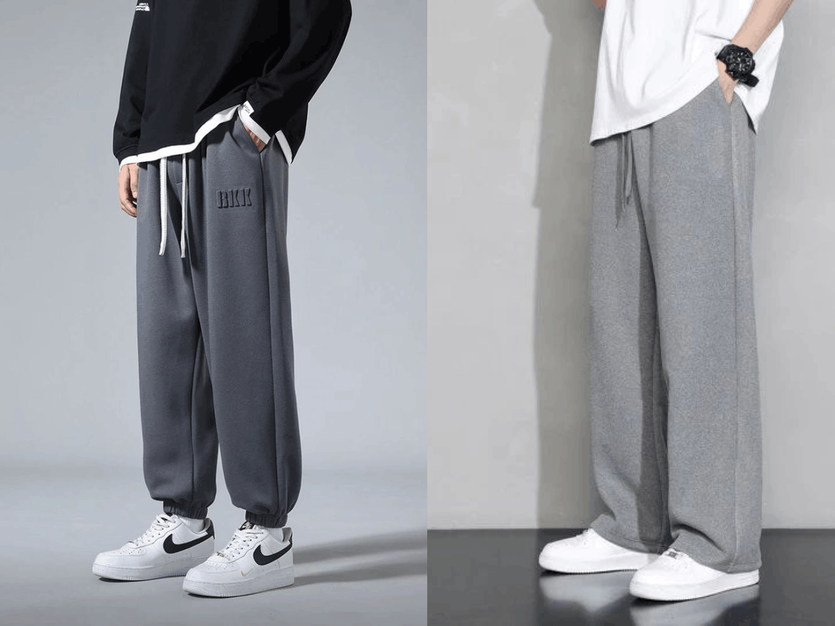 Phân biệt các loại quần nỉ dựa trên kiểu dáng và chất liệu