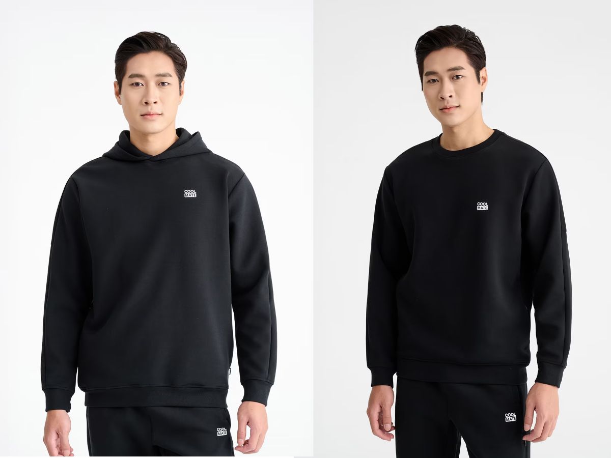 Bí quyết phối áo nỉ nam dài tay