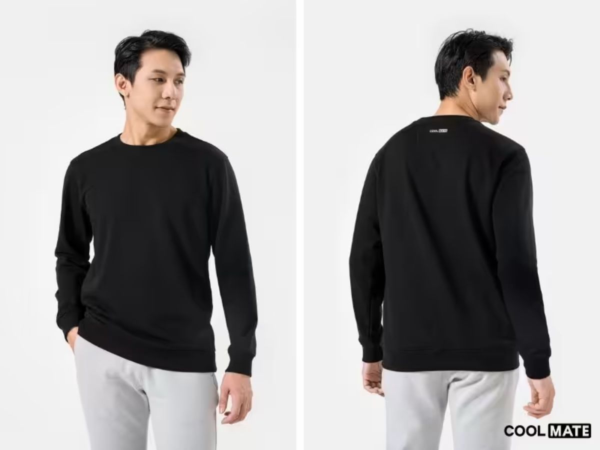 Bí quyết phối áo nỉ nam dài tay