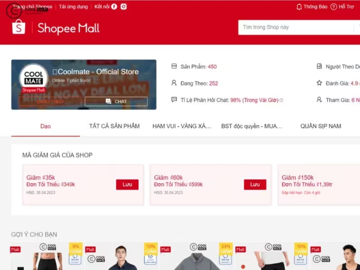Lưu ý khi mua quần áo trên shopee