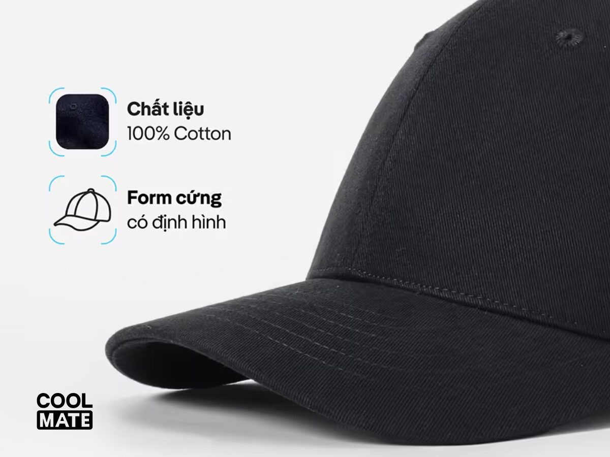 Chọn mũ lưỡi trai theo kiểu dáng, chất liệu