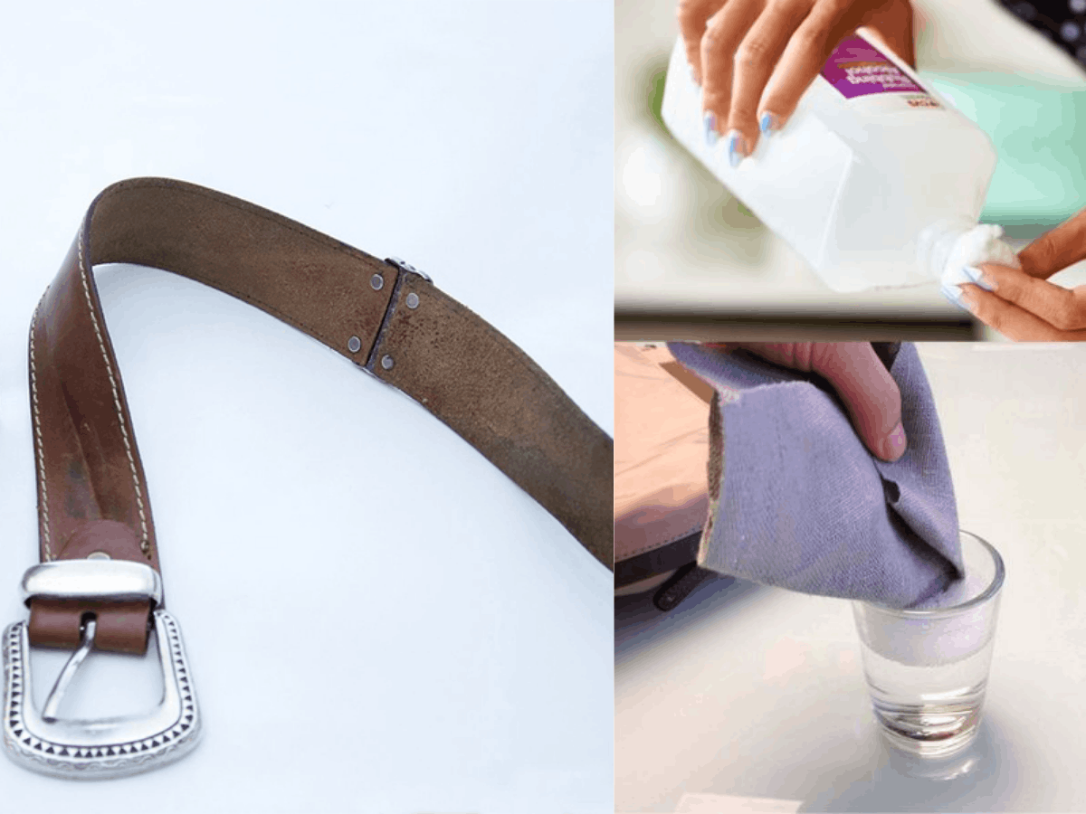 Xử lý thắt lưng da bị mốc