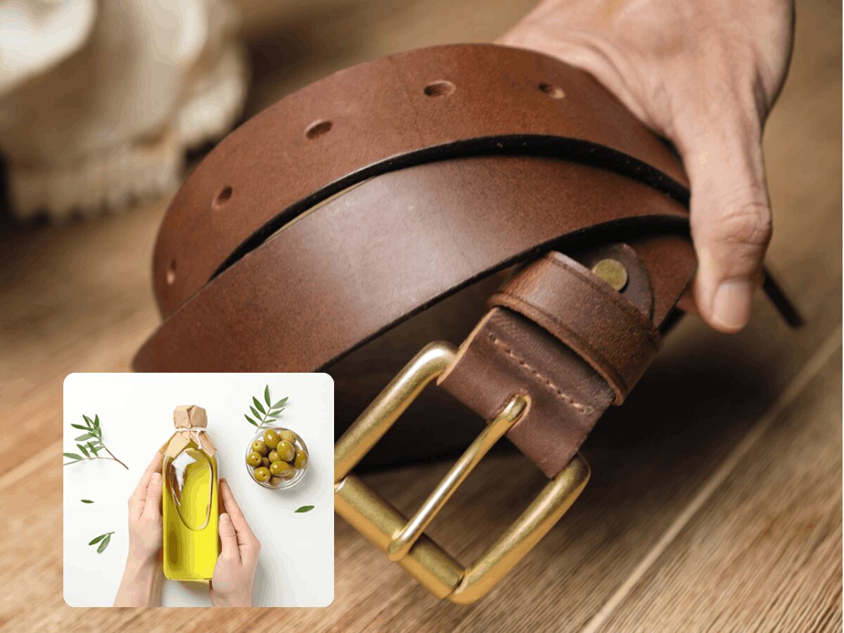 Làm mềm khi thắt lưng da bị cứng 