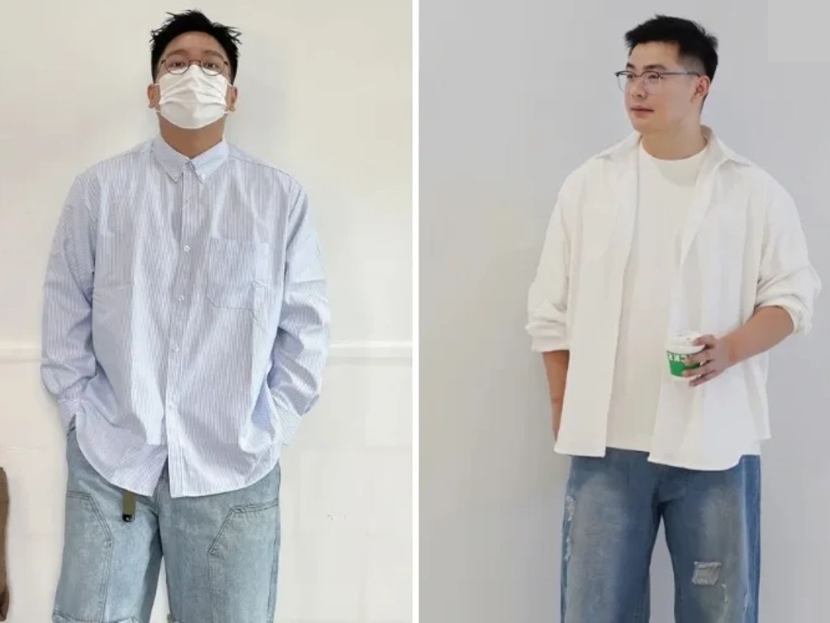 Mặc áo sơ mi cho người gầy, người mập tự tin với mọi vóc dáng