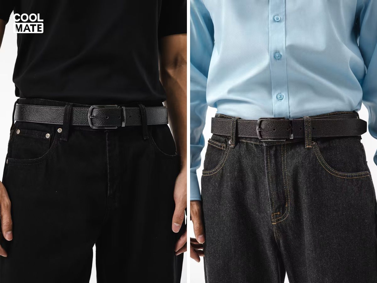 Thắt lưng của Coolmate tối giản, dễ phối đồ