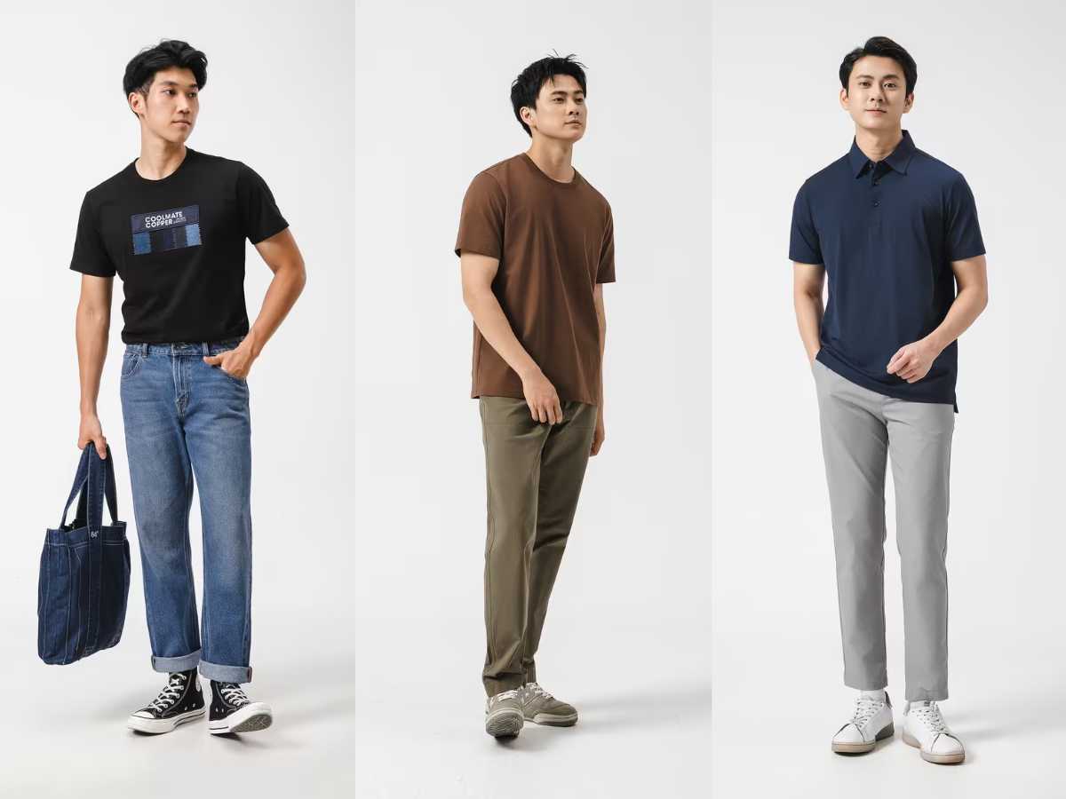 Phối đồ với áo thun nam