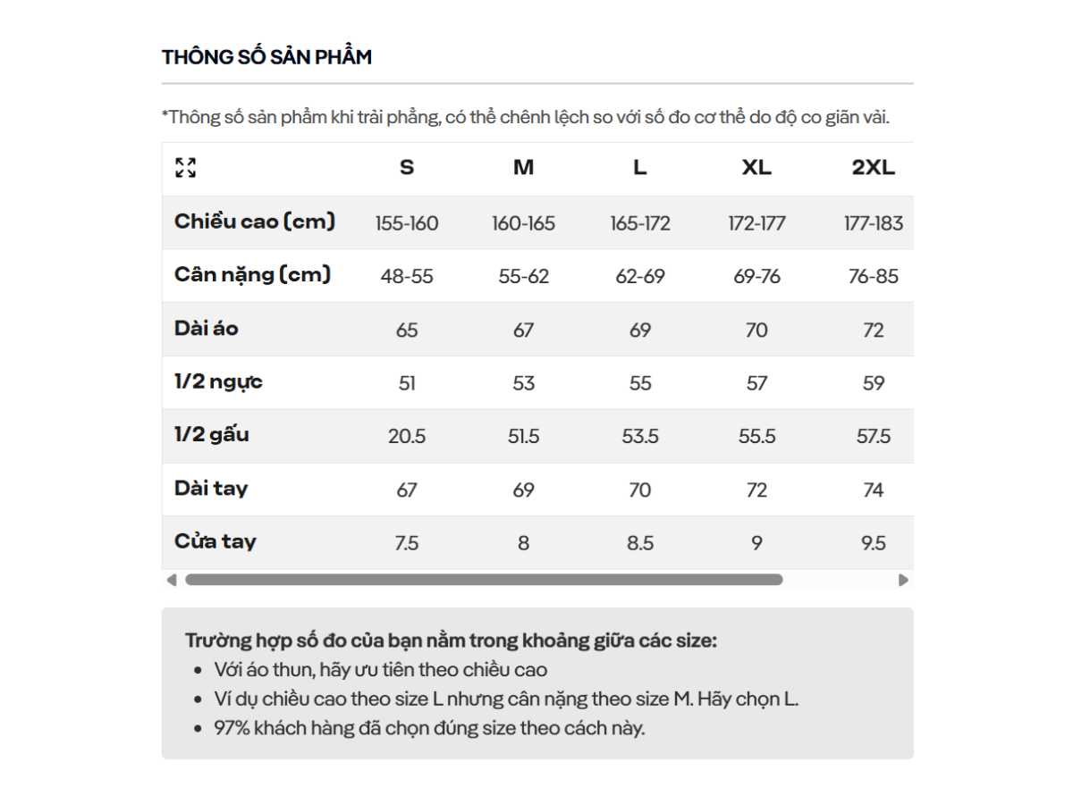 Hướng dẫn chọn size áo thun tại Coolmate