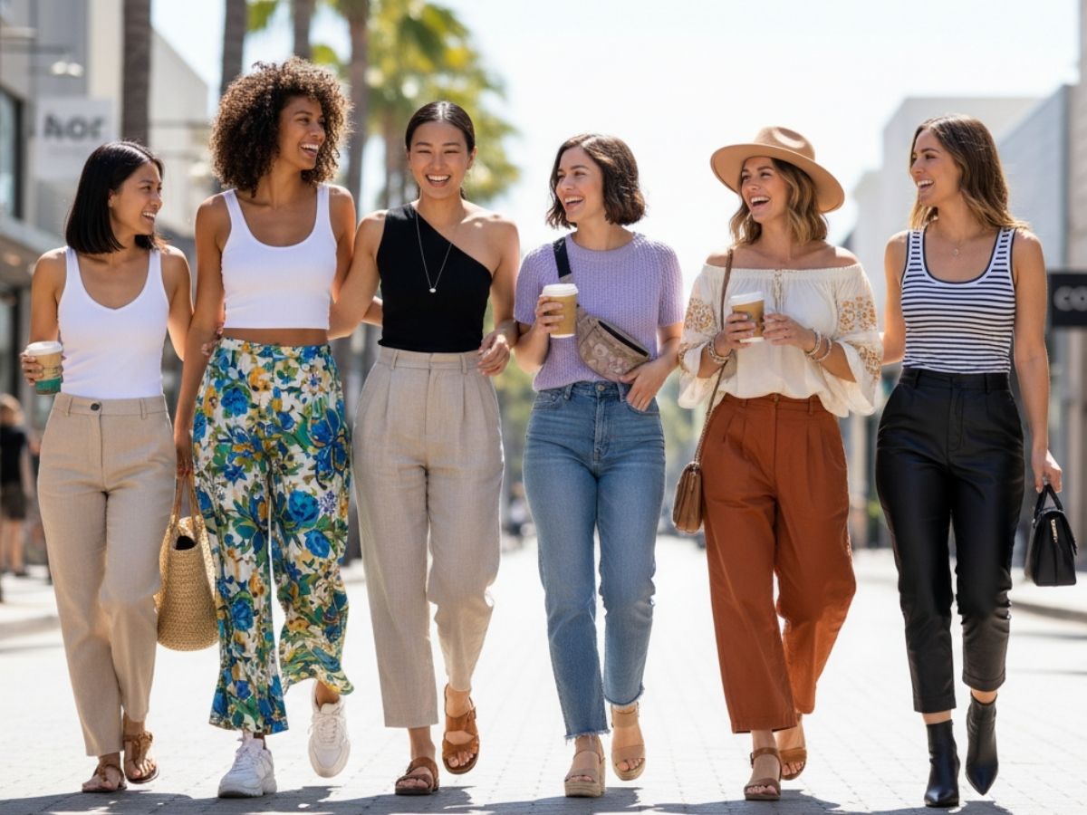 Fashionista nữ mặc Tank top với quần culottes