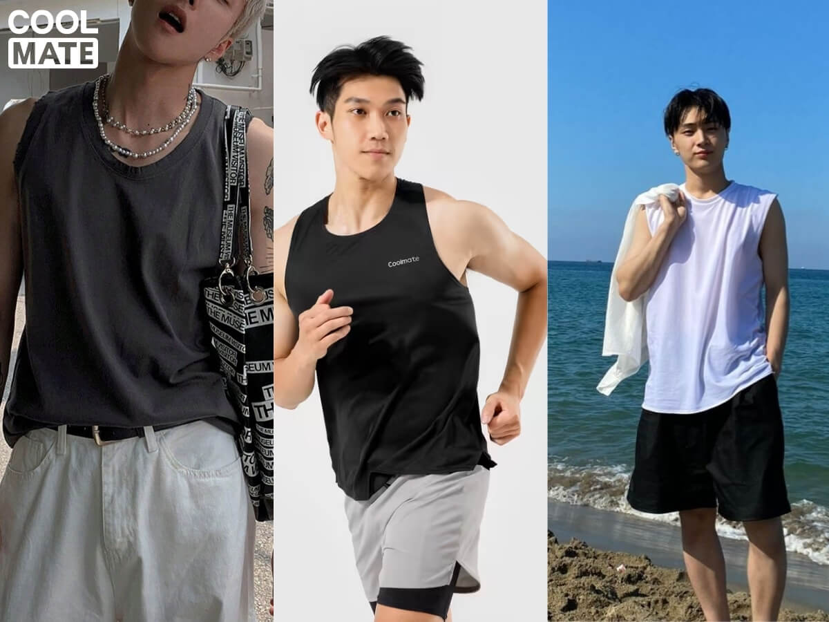 Chọn áo tank top phù hợp hoàn cảnh như đi chơi, tập luyện hay đi biển