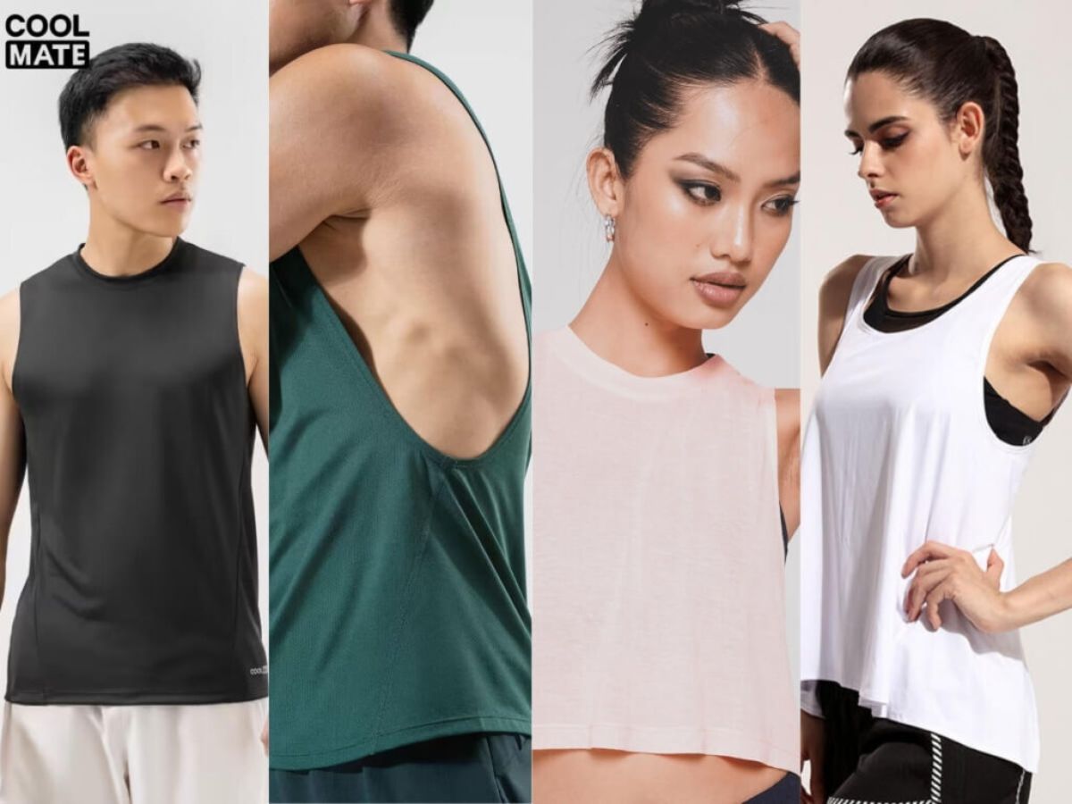 Tank top là cách gọi chung cho các loại áo không tay, sát nách