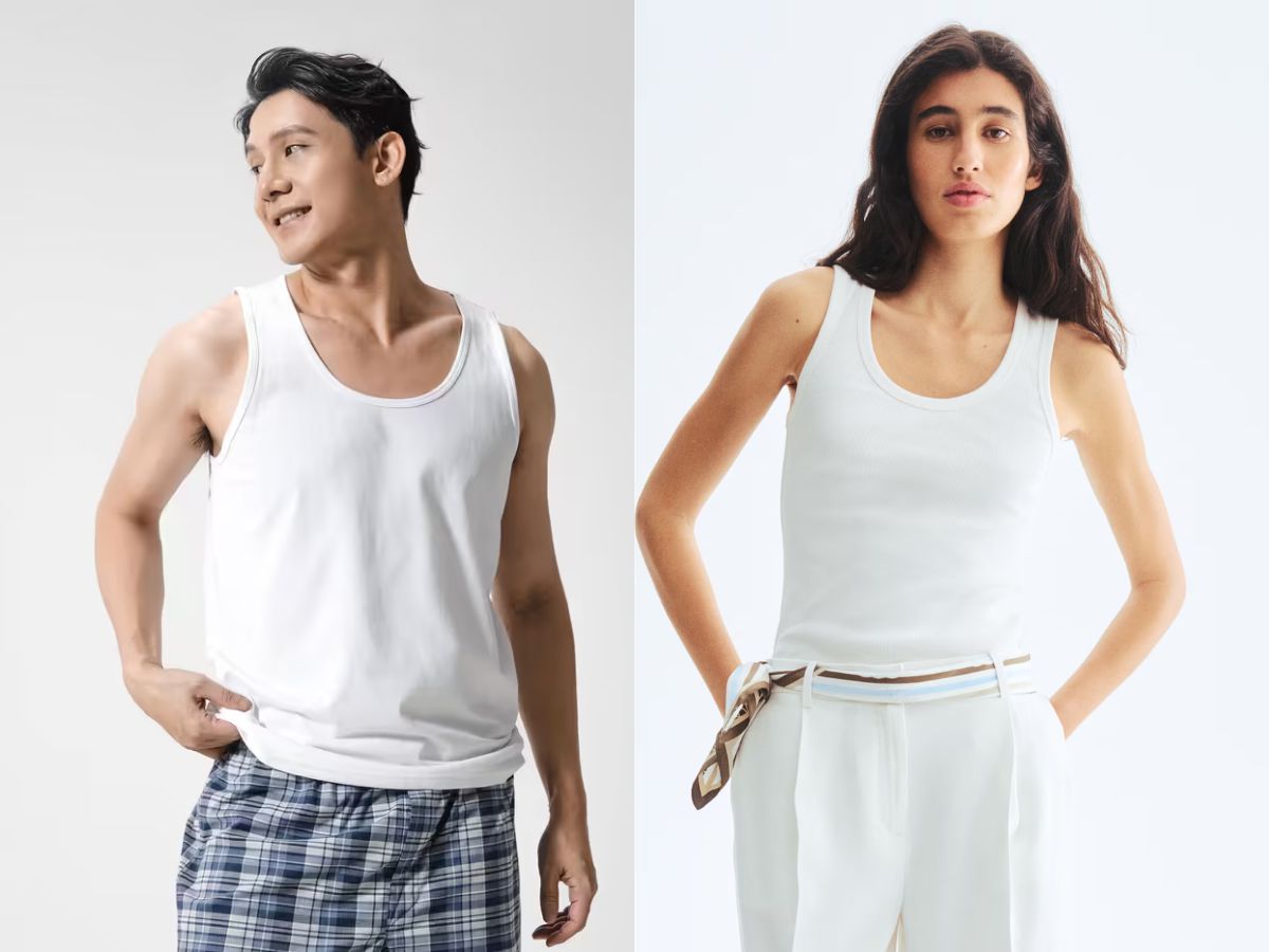 Hãy chọn những chiếc tank top làm từ chất liệu cotton, modal