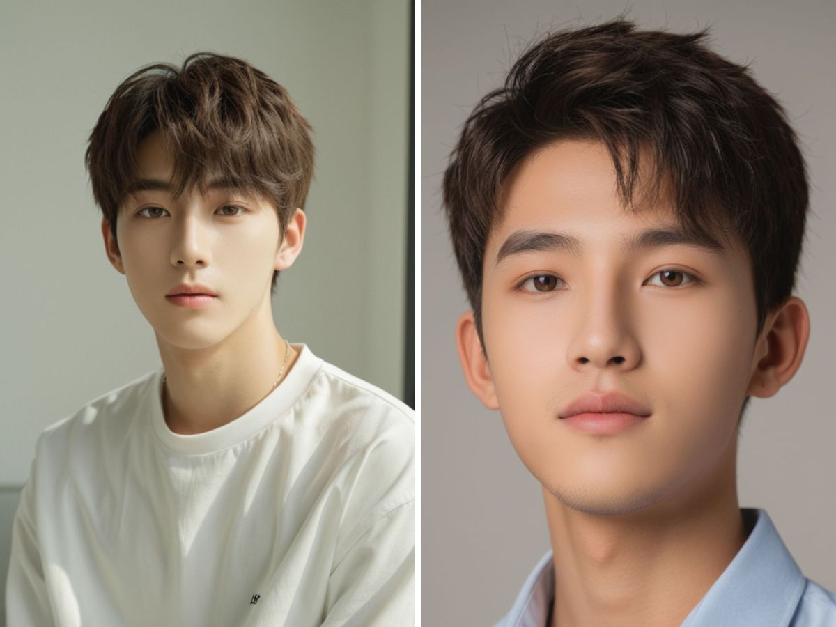 Kiểu tóc có phần mái rủ tự nhiên