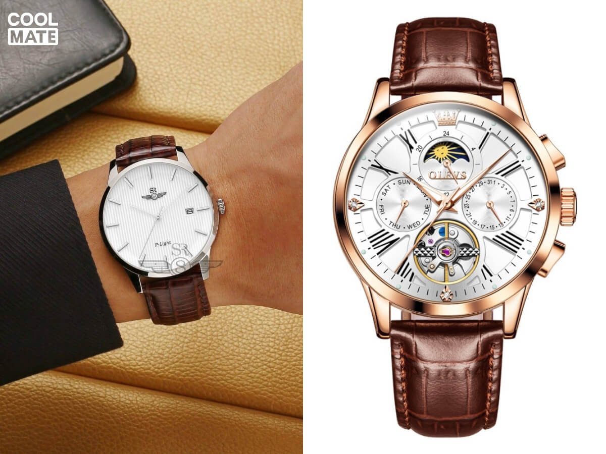 đồng hồ dây da