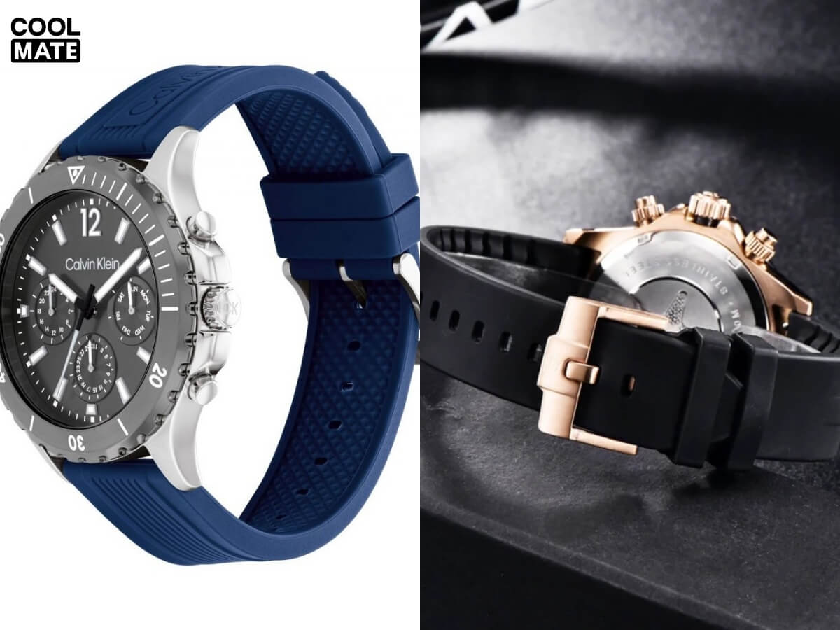 đồng hồ dây cao su/silicon