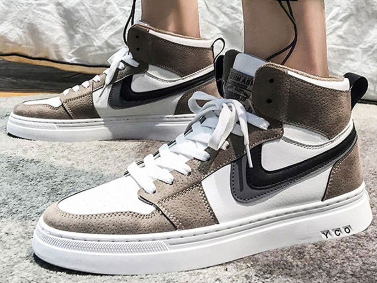 Giày sneaker cổ cao mạnh mẽ, cá tính