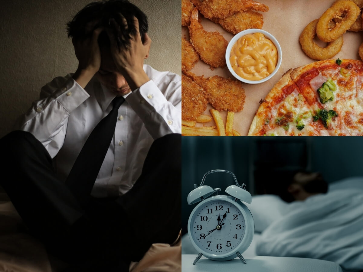 Stress, chế độ ăn không lành mạnh và thiếu ngủ làm da dễ nổi mụn