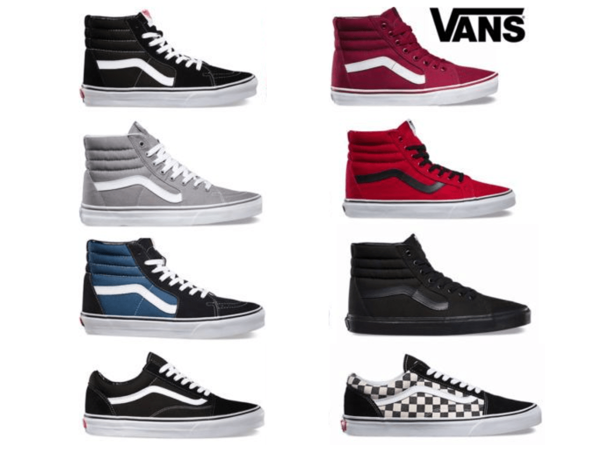 Những loại giày Vans chính hãng phổ biến 