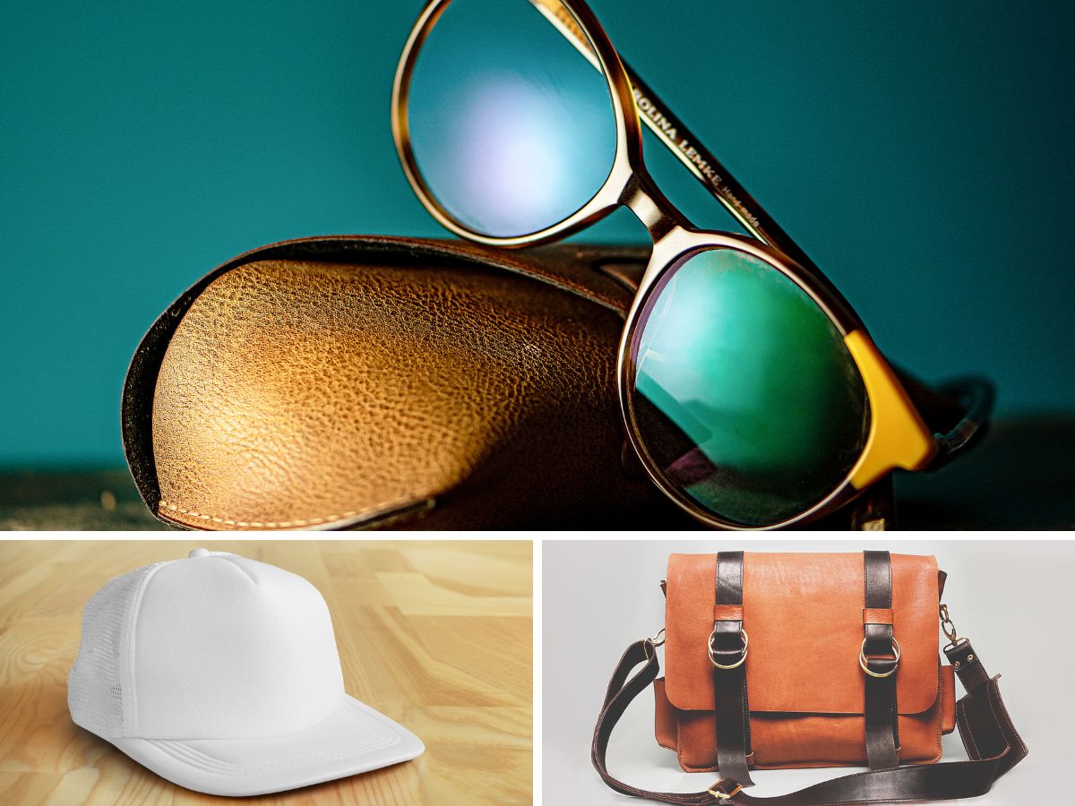 Bạn có thể bổ sung thêm phụ kiện với kính, túi hoặc mũ