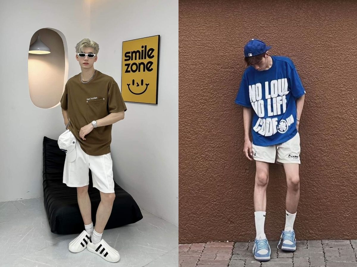 Phối đồ cùng áo thun localbrand và quần short