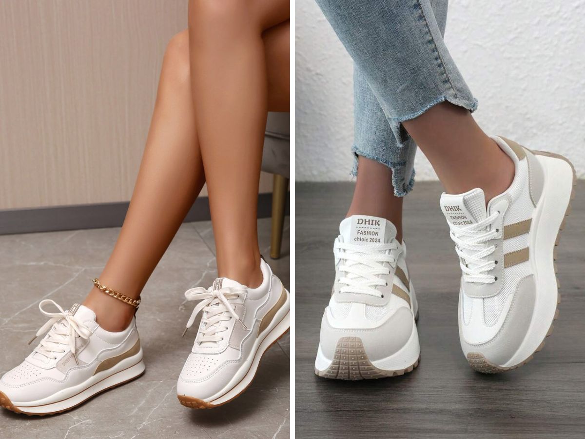 Sneaker trắng phù hợp cho nhiều set đồ và nhiều hoàn cảnh
