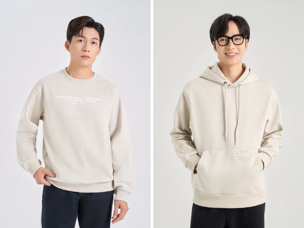 Năng động và thoải mái cùng áo nỉ (Hoodie, Sweatshirt)