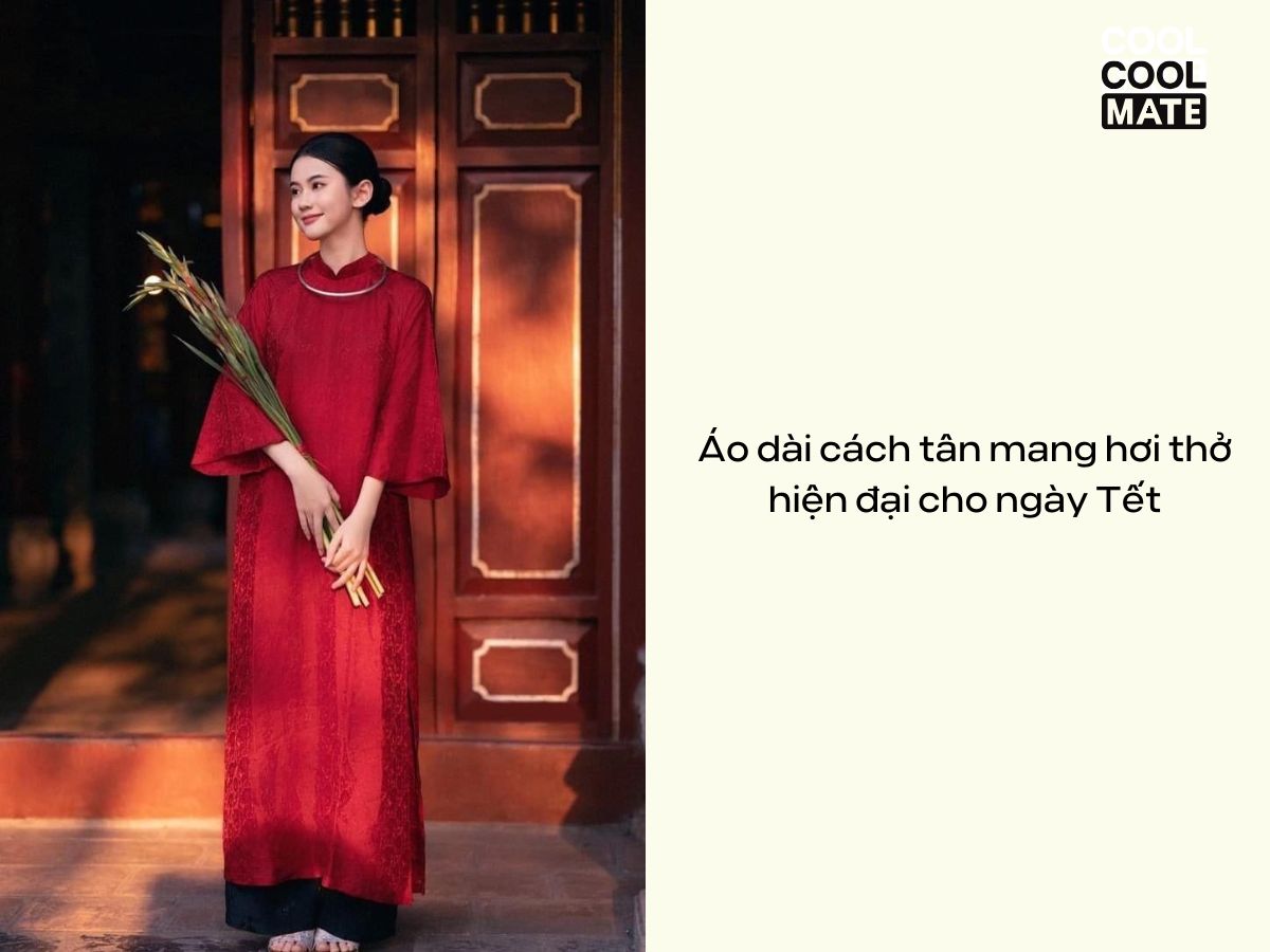 Áo dài cách tân mang hơi thở hiện đại cho ngày Tết
