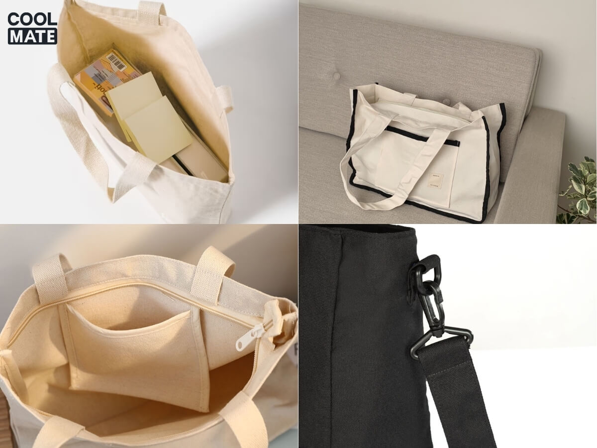 Cách chọn túi tote vải canvas cho nam bằng kiểu dáng và thiết kế