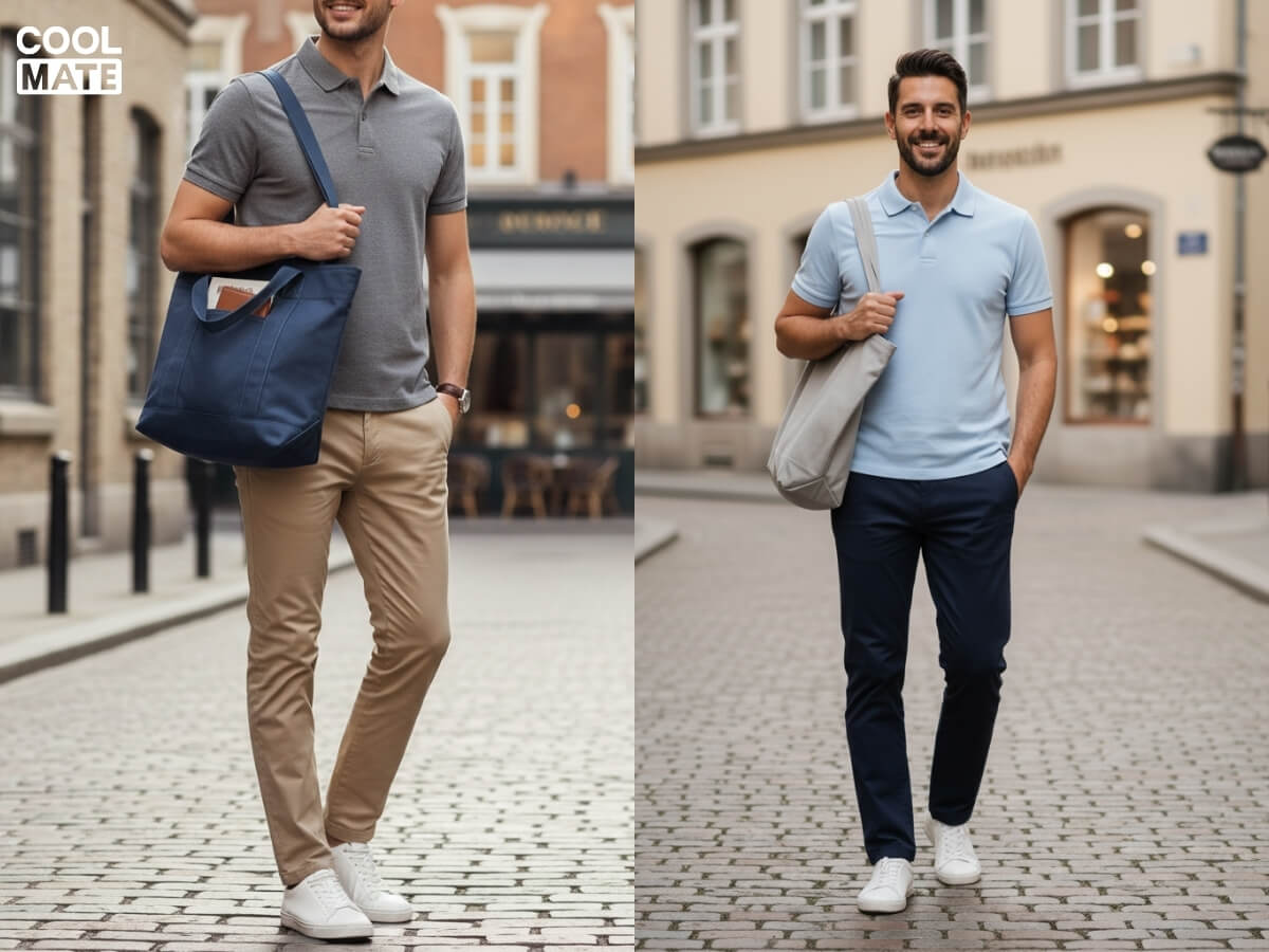 Phong cách tối giản, thanh lịch với túi tote vải Canvas cho nam