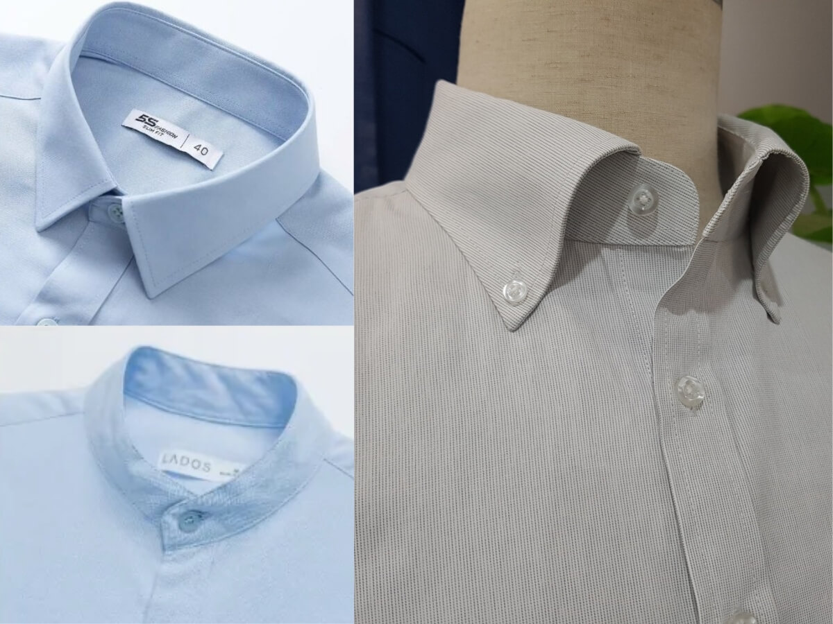 Các kiểu cổ áo sơ mi nam