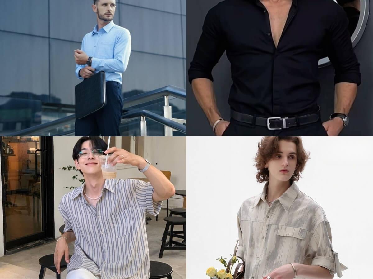 Các kiểu áo sơ mi nam phù hợp mọi hoàn cảnh
