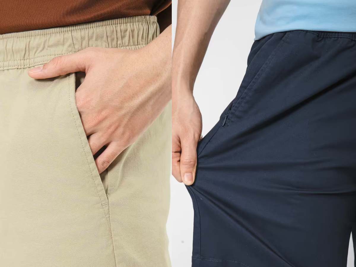 Quần chinos vải cotton pha spandex